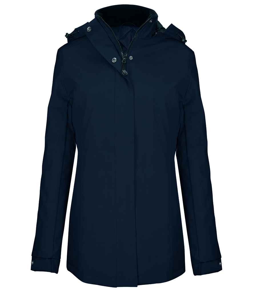 [KB6108 BLK XS] Kariban Ladies Parka Jacket (Black, XS)