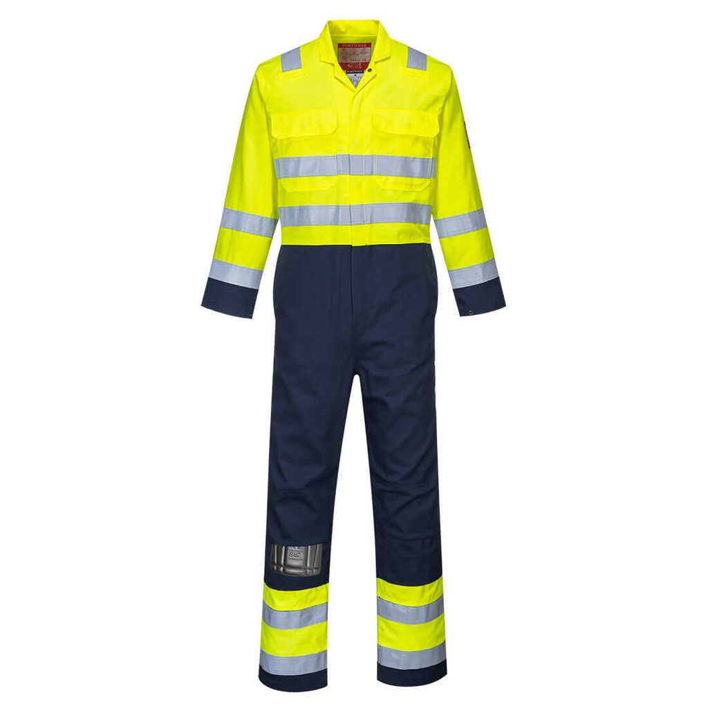 [BIZ7YNRS] Bizflame Work Hi-Vis Contrast FR Coverall (S)