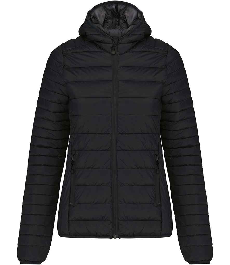 [KB6111 LRY XS] Kariban Ladies Lightweight Hooded Padded Jacket (Light Royal Blue, XS)