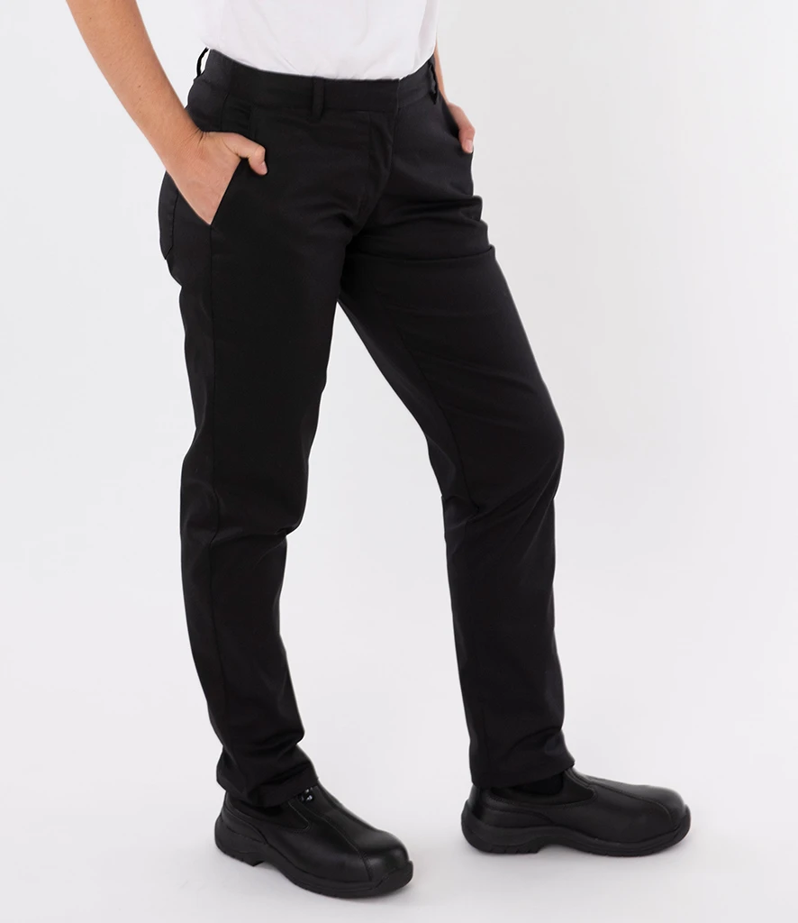 [AF022 BLK 8] ADC Ladies Slim Fit Stretch Trousers (8)