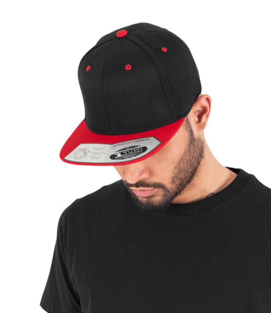 [F110 BLK ONE] Flexfit Fitted Snapback Cap (Black)