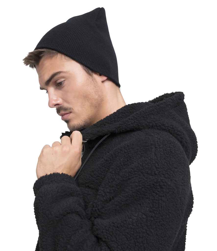 [F1500KC BLK ONE] Flexfit Heavyweight Beanie (Black)