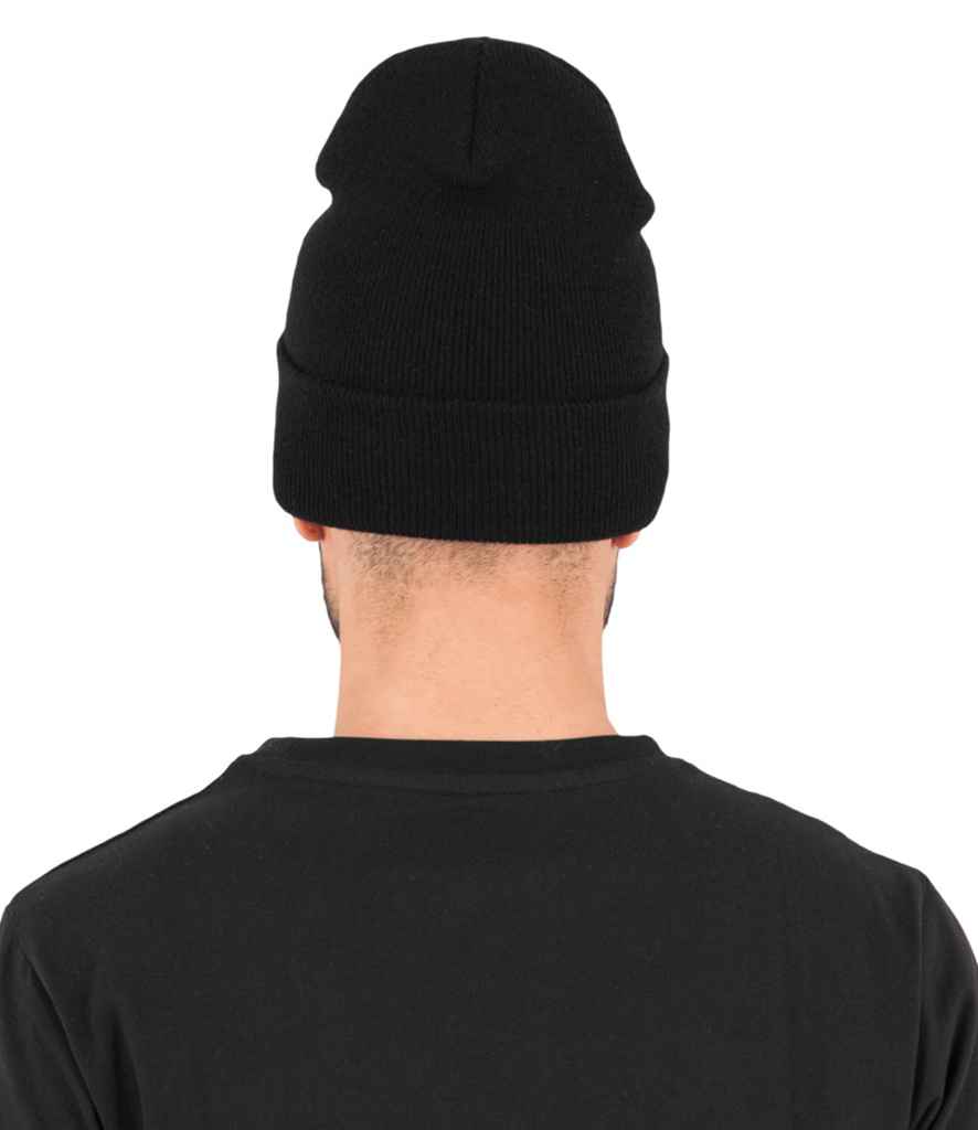 [F1501KC BLK ONE] Flexfit Heavyweight Long Beanie (Black)
