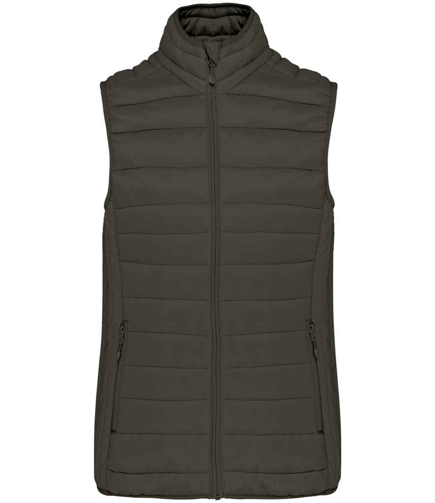 [KB6114 DKH XS] Kariban Ladies Lightweight Padded Bodywarmer (Dark Khaki, XS)