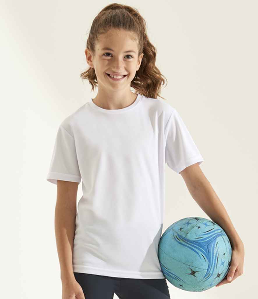 [JC201B ACW 3-4] AWDis Kids Cool Recycled T-Shirt (Arctic White, 3-4)