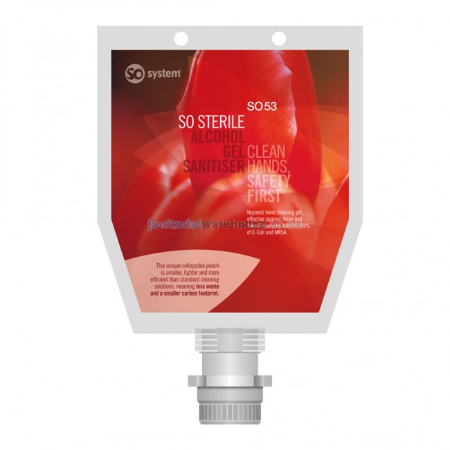 So Sterile Alcohol Hand Rub Sanitiser (3 x 1 Litre bags)