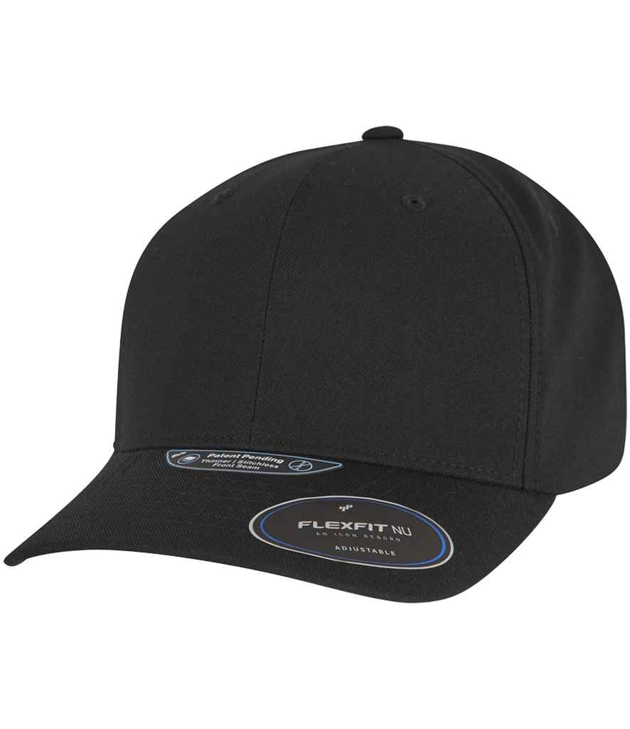 [F6110NU DGY ONE] Flexfit NU® Adjustable Snapback Cap (Dark Grey)