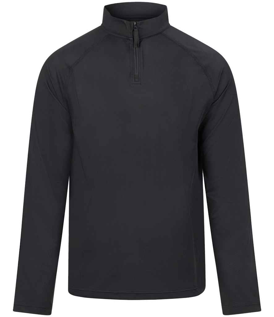 [JC230 JBK XS] AWDis Lightweight Active 1/4 Zip Top (Jet Black, XS)