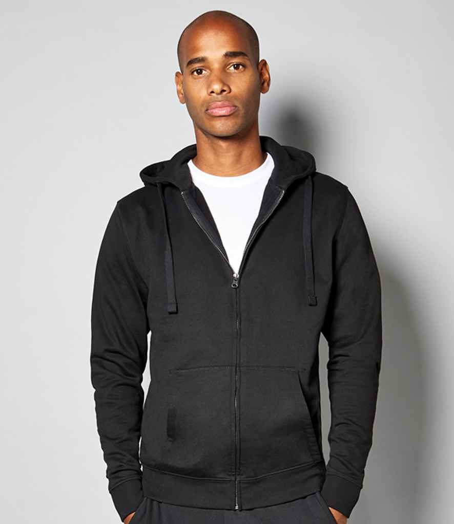 [K303 DKM XS] Kustom Kit Klassic Zip Hooded Sweatshirt (Dark Grey Marl, XS)