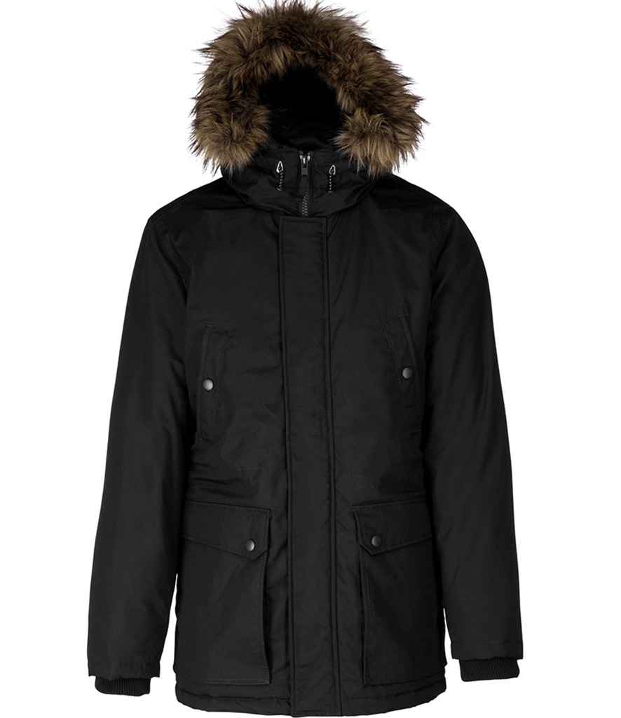[KB621 BLK S] Kariban Winter Parka Jacket (Black, S)