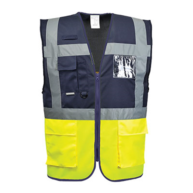 Portwest Paris Executive Vest (Yellow/Red, S)