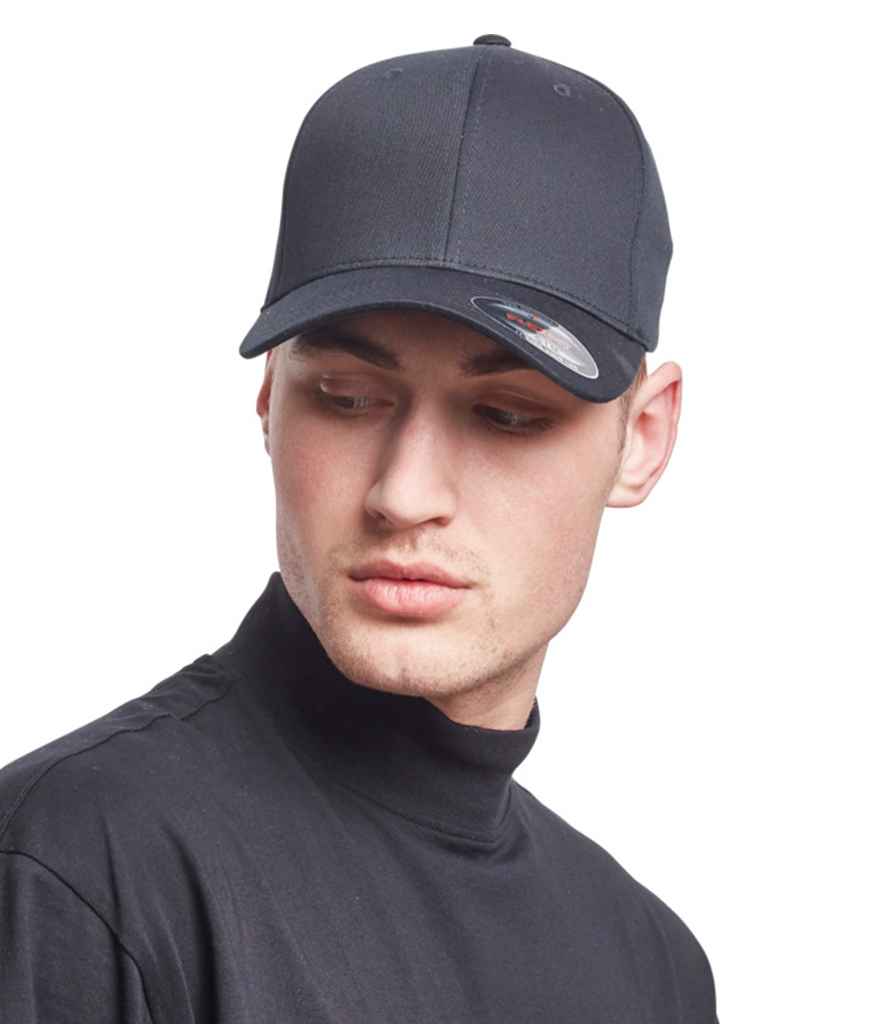 [F6277OC BLK S/M] Flexfit Organic Cotton Cap (Black, S/M)