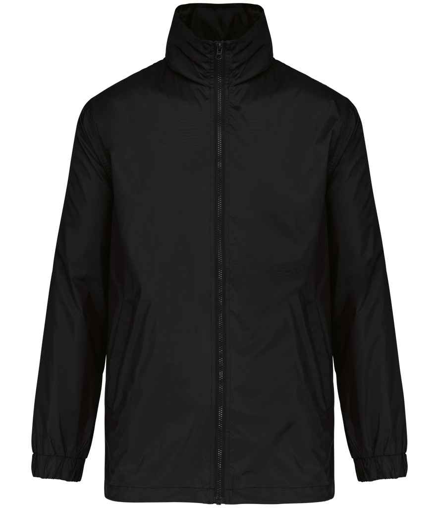 [KB687 BLK S] Kariban Lined Windbreaker Jacket (Black, S)