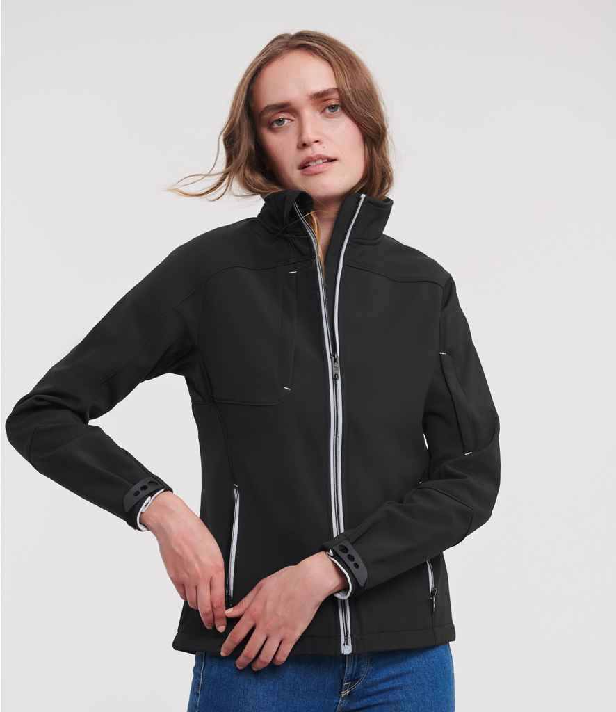 [410F IRN XS] Russell Ladies Bionic Soft Shell Jacket (Iron, XS)