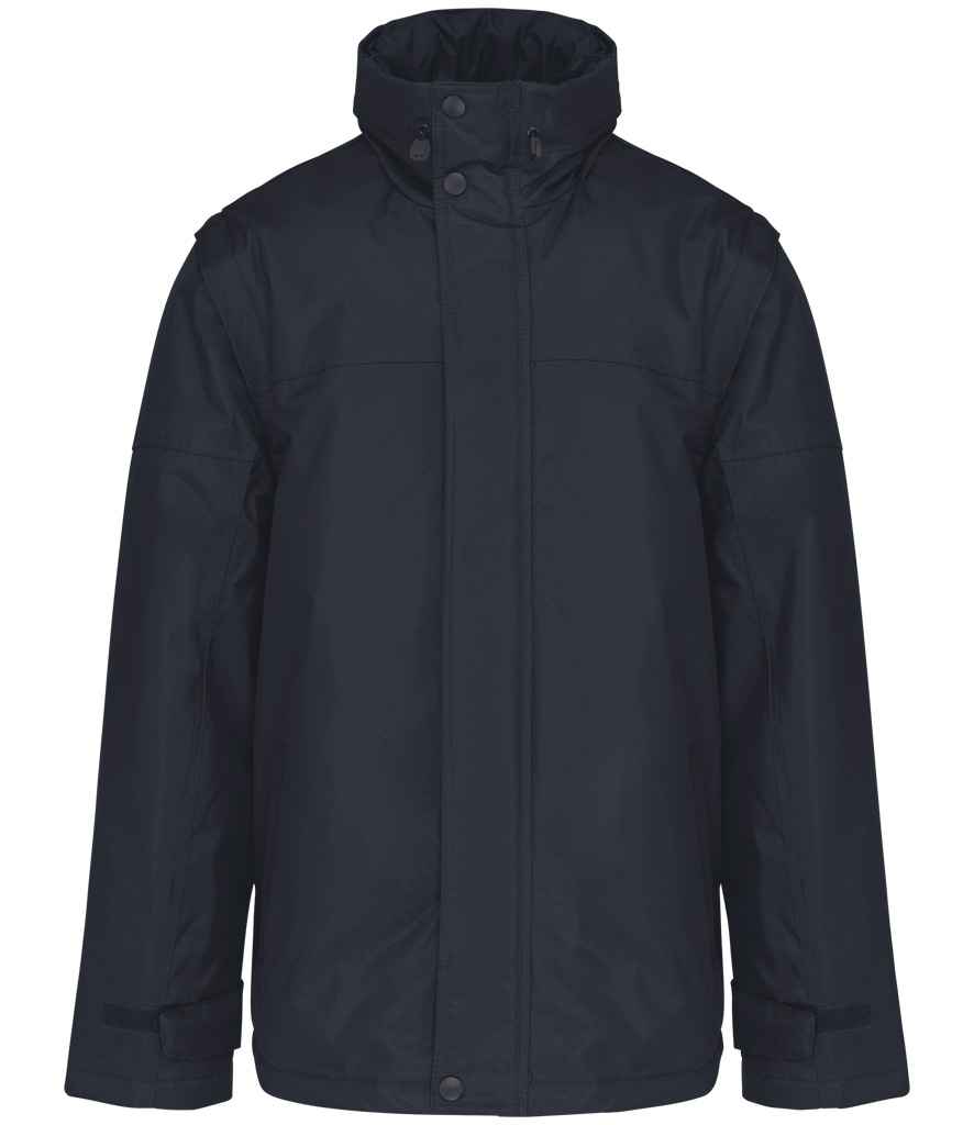 [KB693 NV/NV S] Kariban Factory Zip Off Sleeve Jacket (Navy/Navy, S)