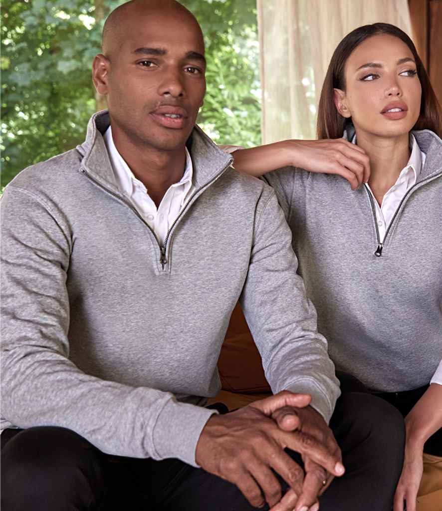 [K335 DGY XS] Kustom Kit 1/4 Zip Sweatshirt (Dark Grey, XS)