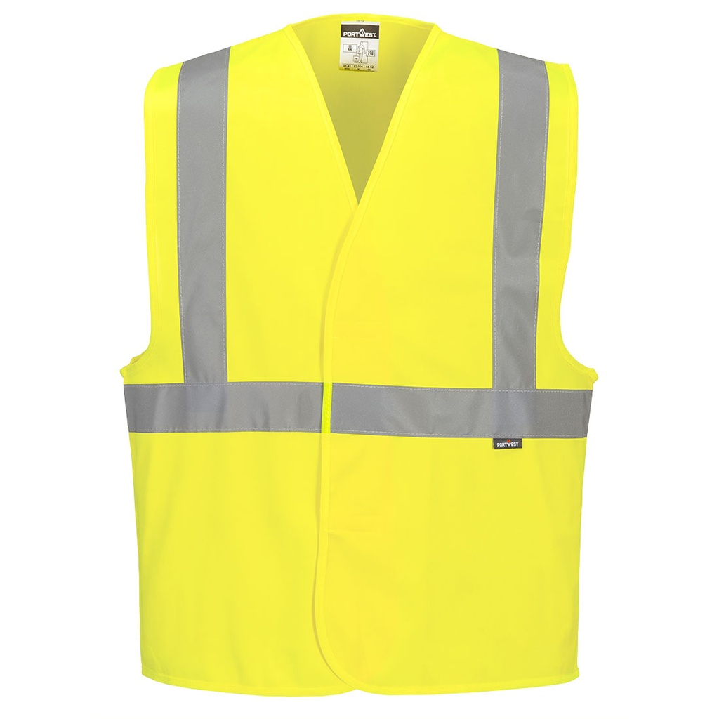 [C472YERS/M] Hi-Vis Band and Brace Vest (Yellow, S/M)