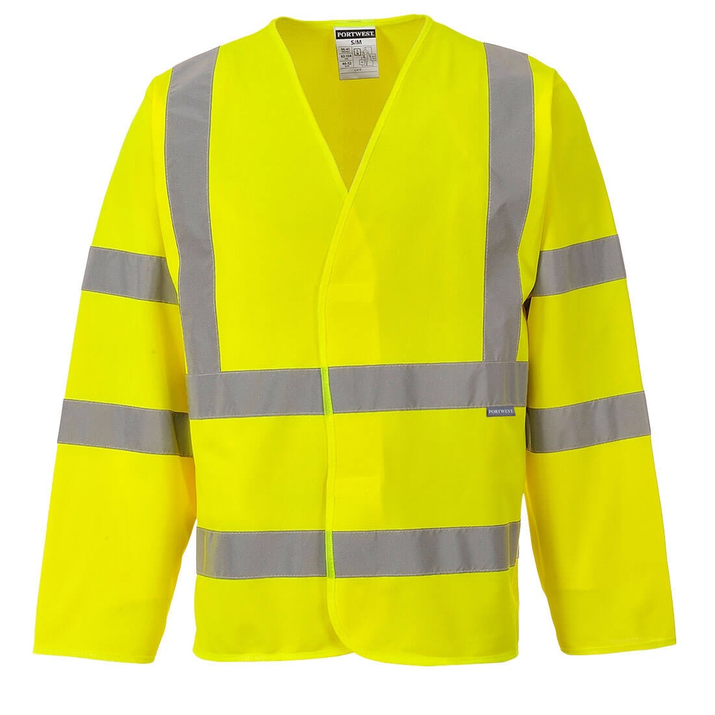 [C473YERS/M] Hi-Vis Band and Brace Jacket L/S (Yellow, S/M)
