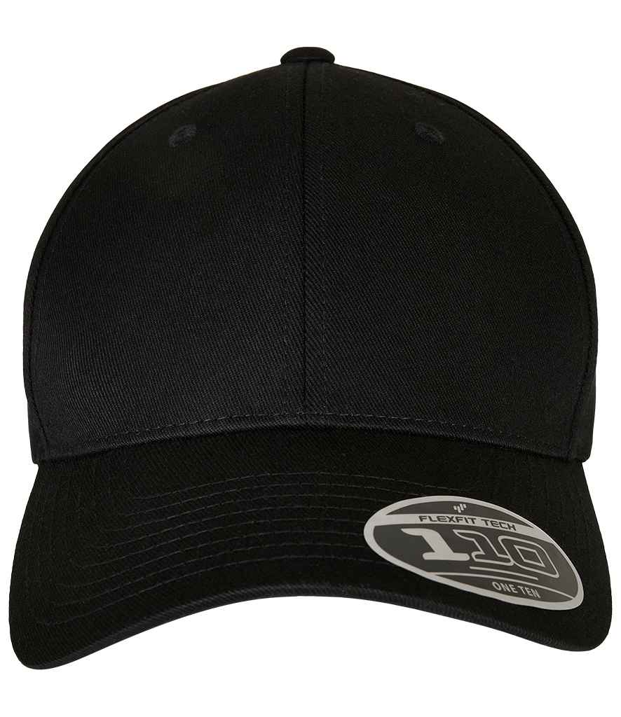 [F7706FF BLK ONE] Flexfit 110 Curved Visor Snapback Cap (Black)