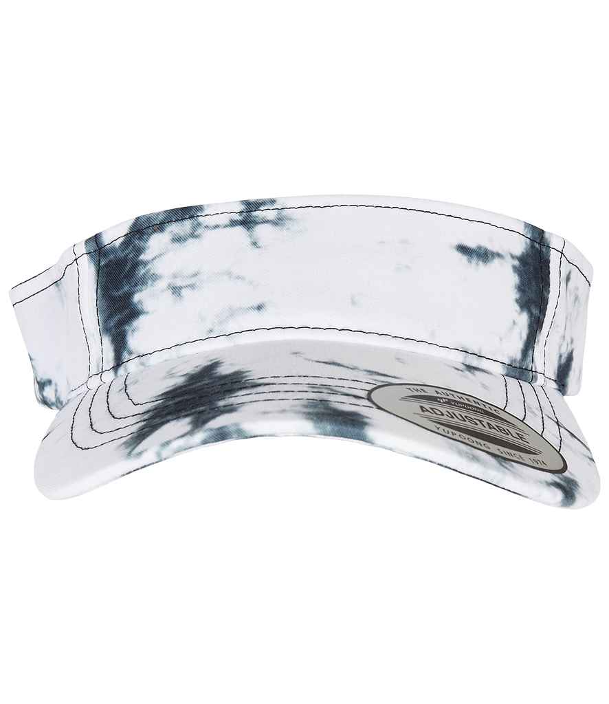 [F8888BD OR/WH ONE] Flexfit Batik Dye Curved Visor (Orange/White)