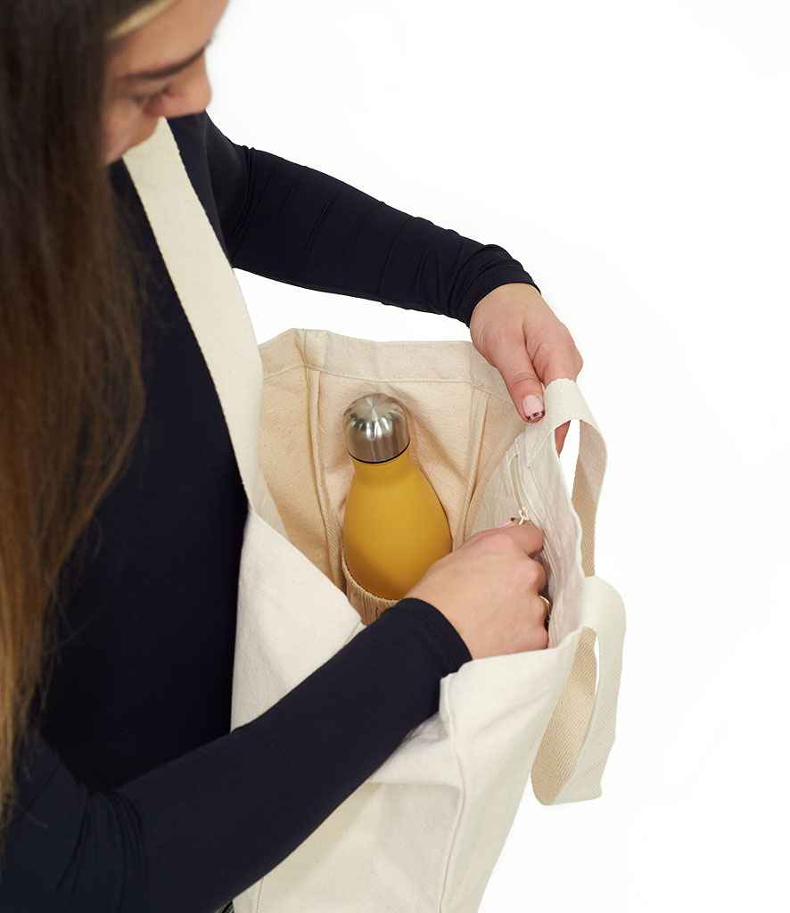 [BR201 MSR ONE] Brand Lab Everyday Square Canvas Tote Bag (Mushroom)