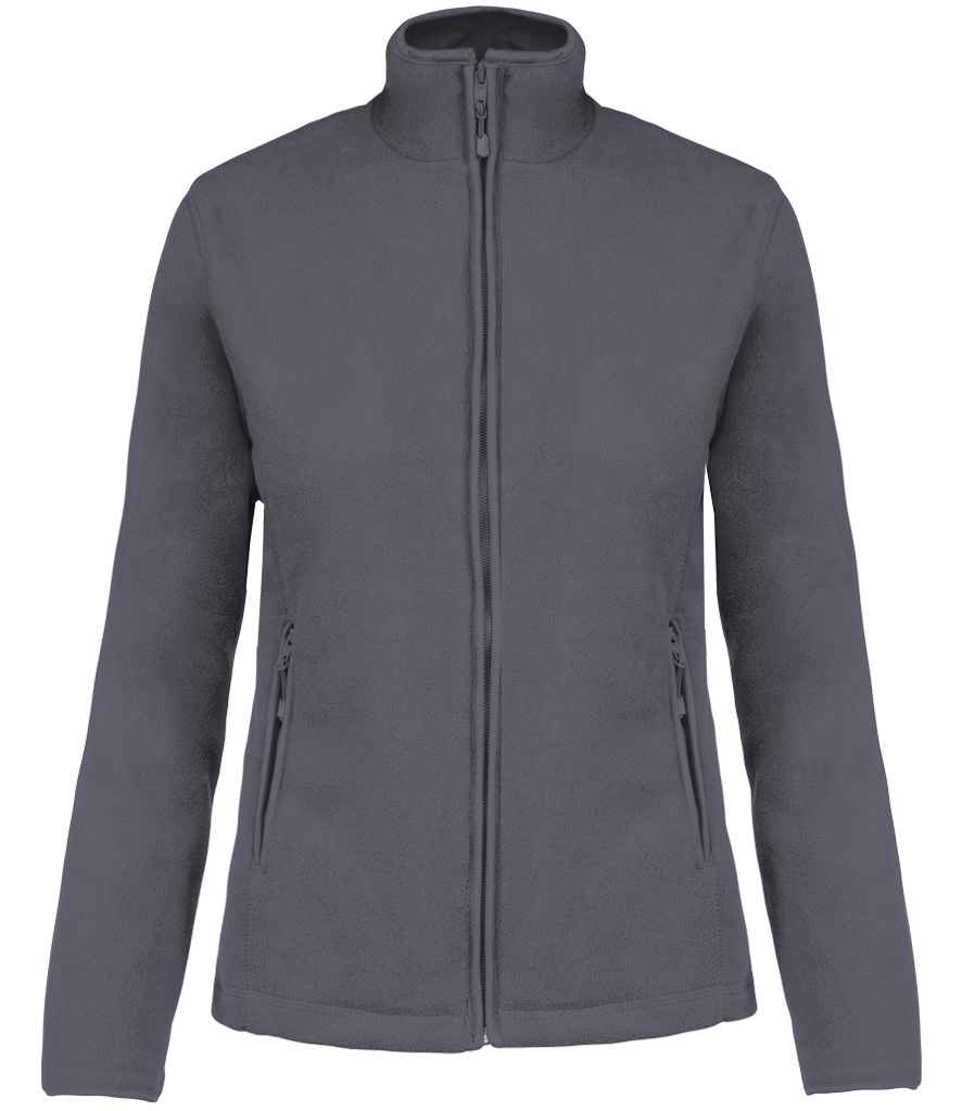 [KB907 CVY XS] Kariban Ladies Maureen Micro Fleece Jacket (Convoy Grey, XS)
