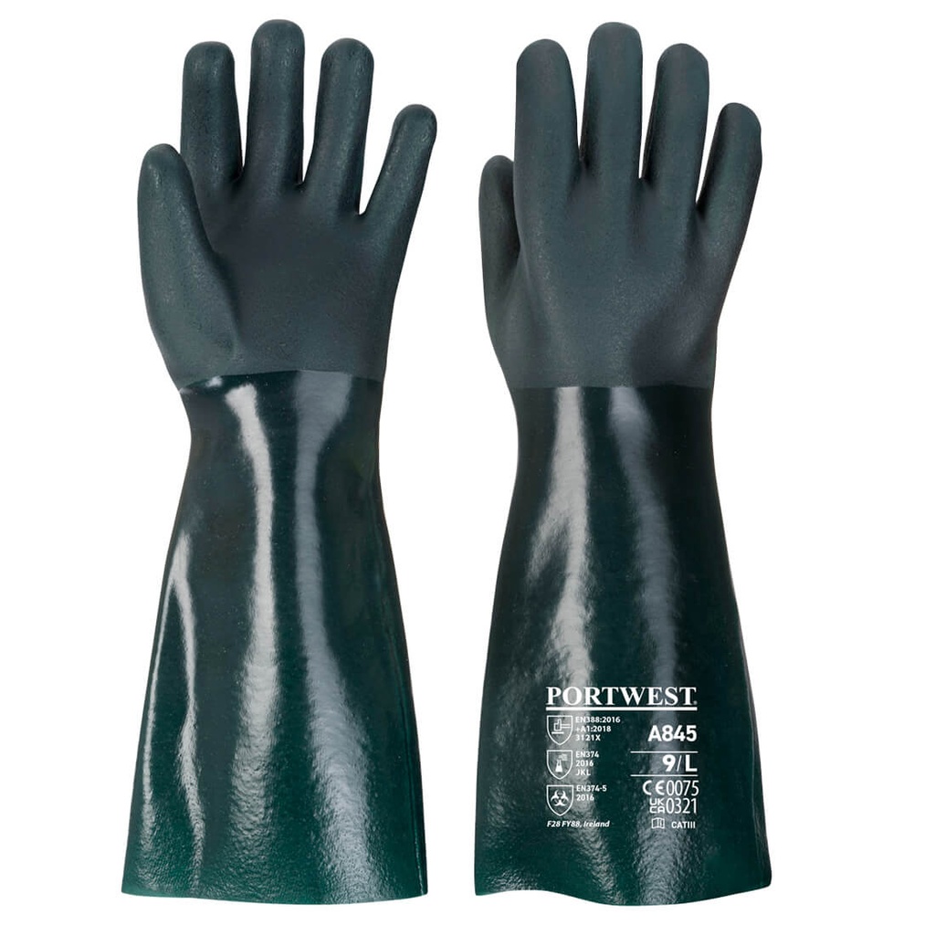 [A845] Chem 450 PVC Double Dipped Gauntlet
