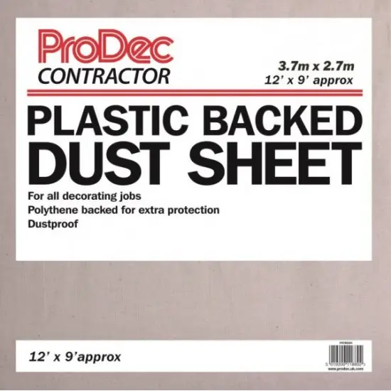 Dust Sheet H/Duty Poly Coated Back, single | Colbrook