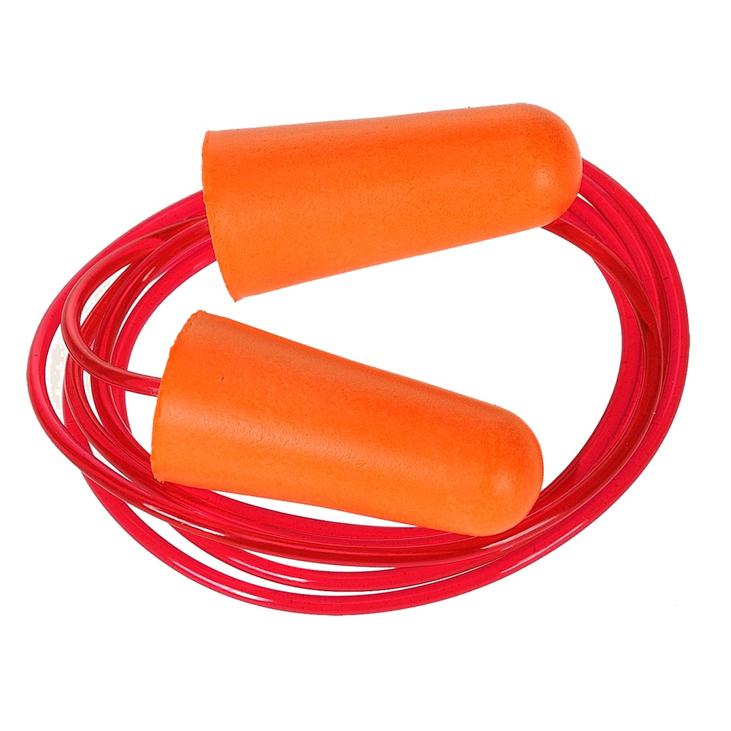 [EP08] Corded PU Foam Ear Plugs (200 Pairs)