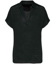 Spasso Ladies Linen Polo Shirt